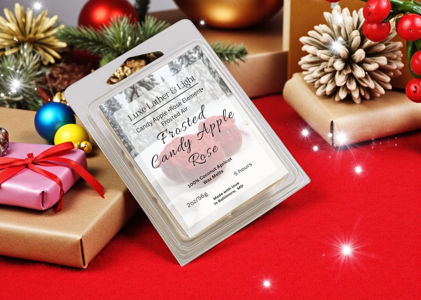 Frosted Candy Apple Rose