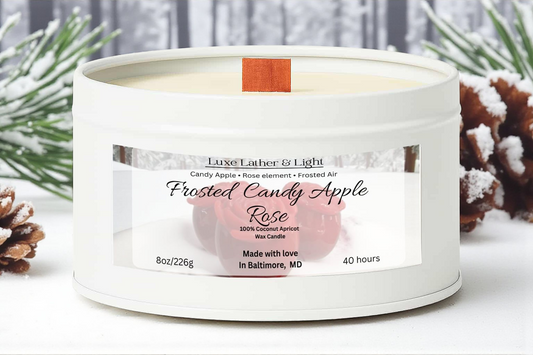 Frosted Candy Apple Rose